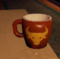Golden calf mug