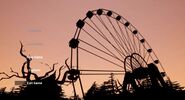 The ferris wheel in the main menu of Hello Guest