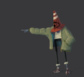 Concept art for the Coned character.