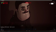 Teaser of Mr. Peterson dressed as the Guest, doing a similar idle animation