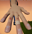 The right hand of the scrapped Alpha 1 player model.