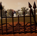 The graveyard gate fence (before Beta 3).